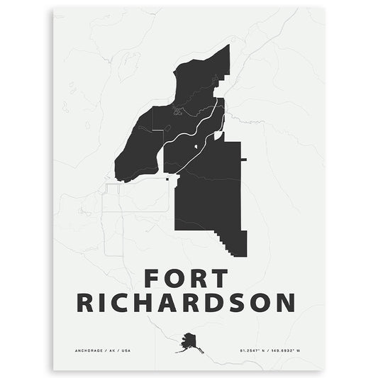 Fort Richardson Map Print