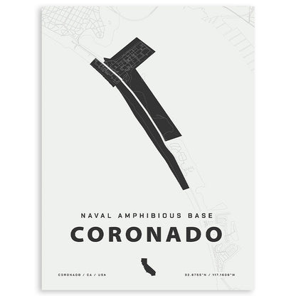 Naval Amphibious Base Coronado Map Print