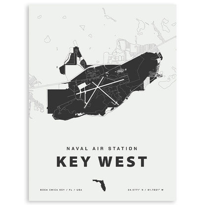 Naval Air Station Key West Map Print