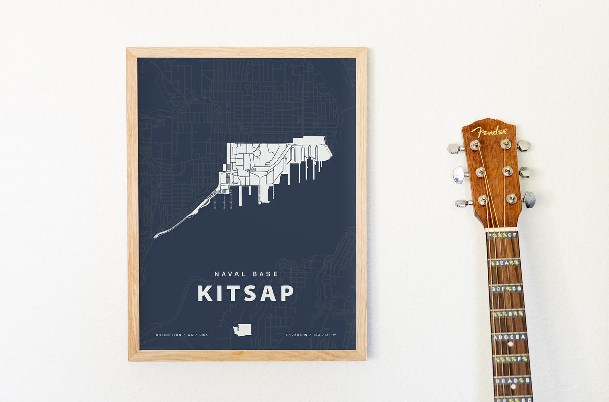 Naval Base Kitsap Map Print