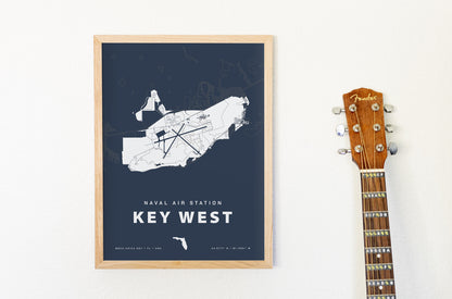 Naval Air Station Key West Map Print
