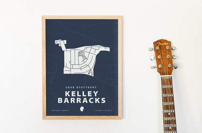 USAG Stuttgart - Kelley Barracks Map Print