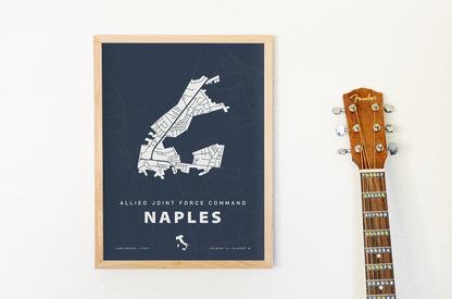 Allied Joint Force Command Naples Map Print
