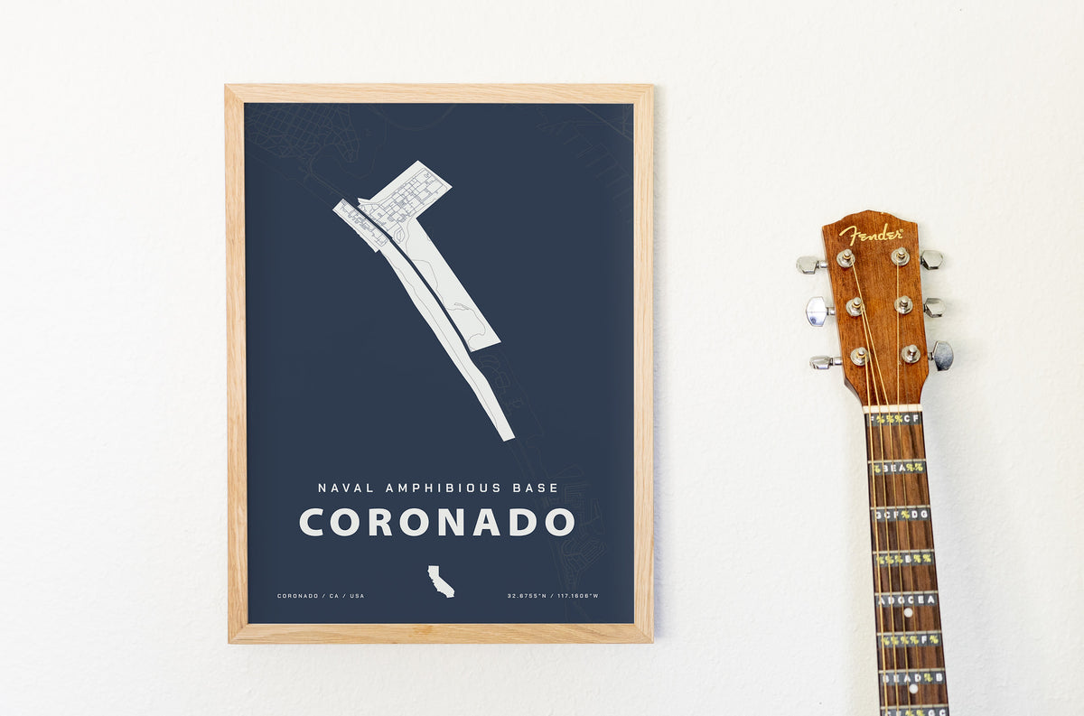 Naval Amphibious Base Coronado Map Print