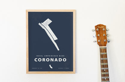 Naval Amphibious Base Coronado Map Print