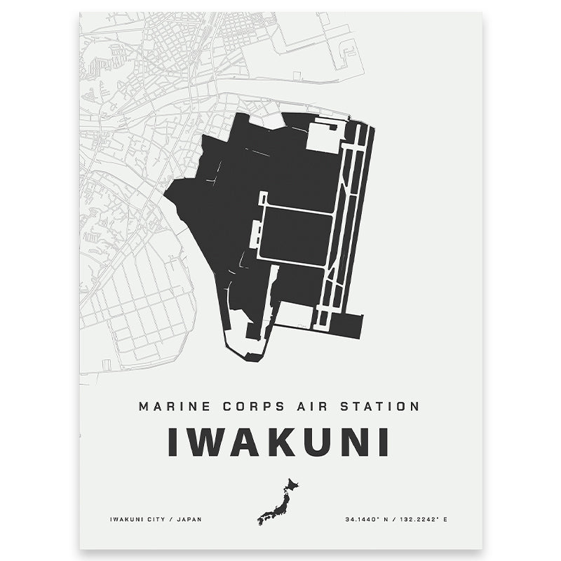 MCAS Iwakuni Map Print