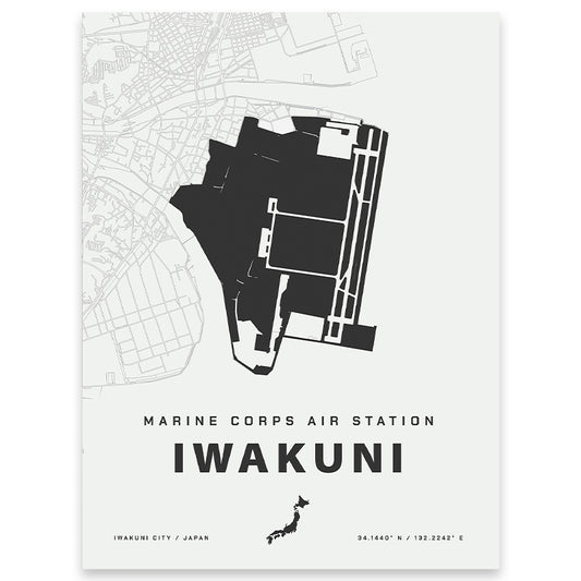 MCAS Iwakuni Map Print