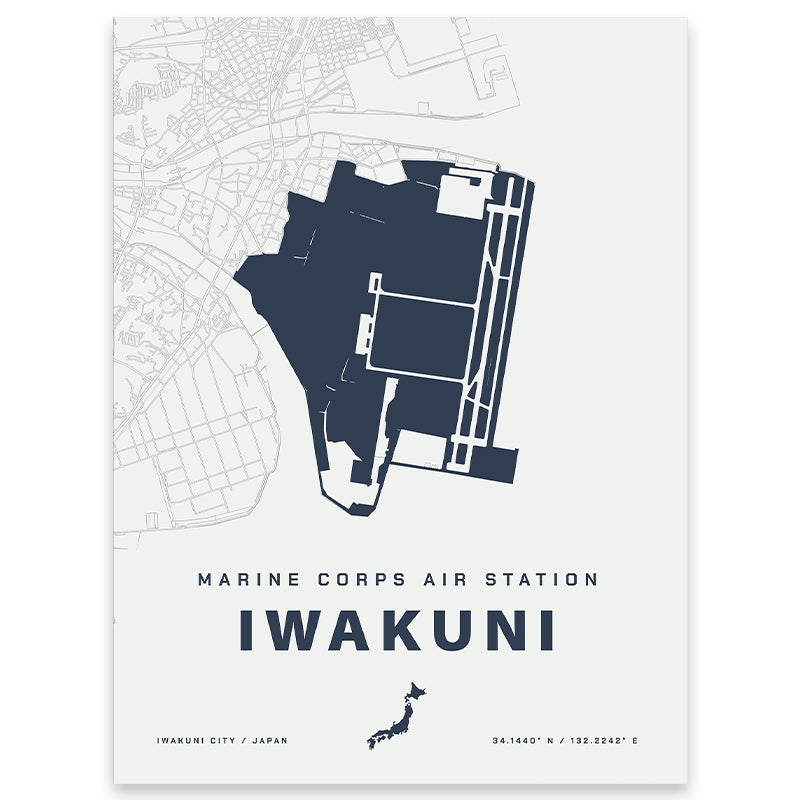 MCAS Iwakuni Map Print