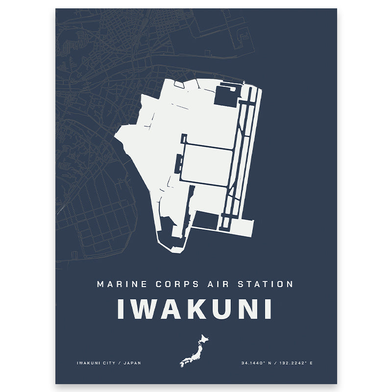 MCAS Iwakuni Map Print