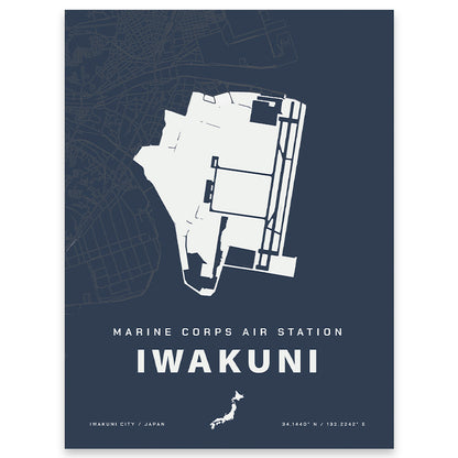 MCAS Iwakuni Map Print