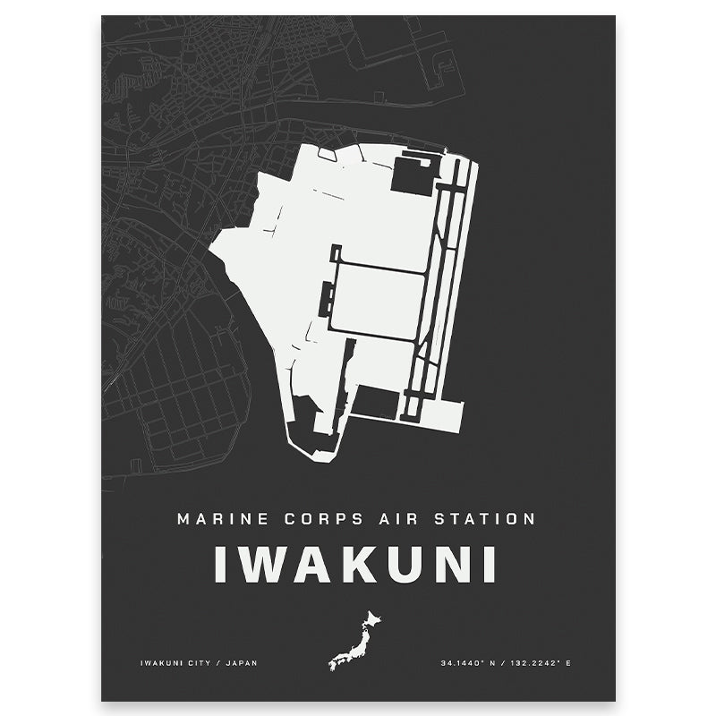 MCAS Iwakuni Map Print