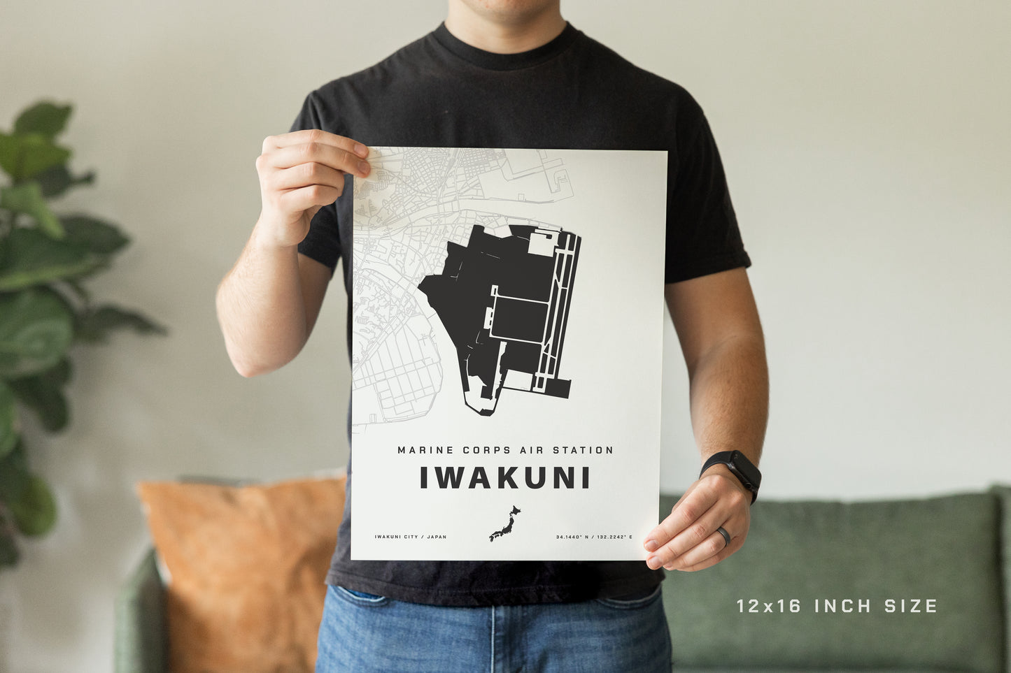 MCAS Iwakuni Map Print