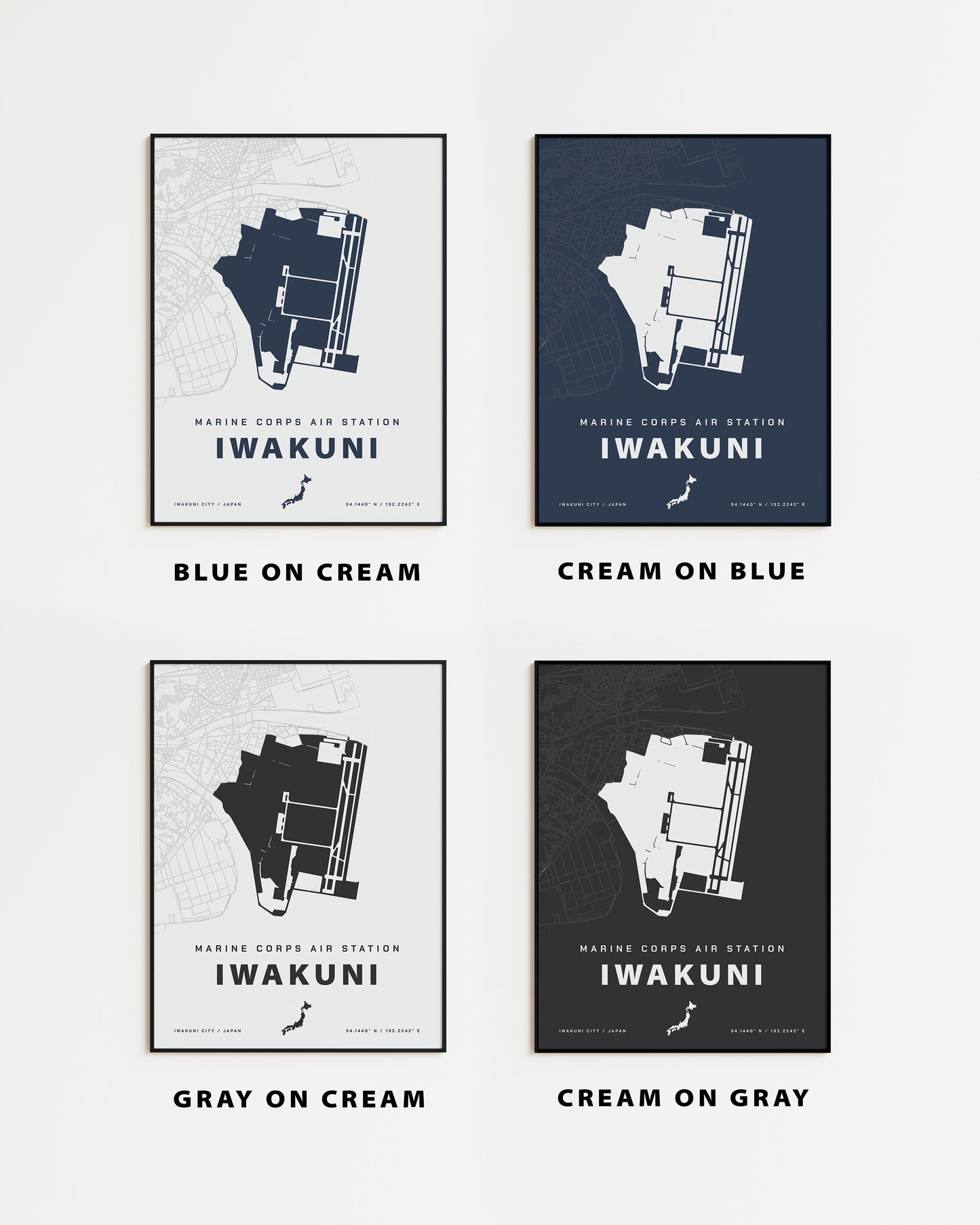 MCAS Iwakuni Map Print