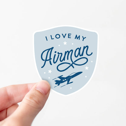 I Love My Airman Sticker