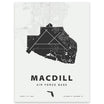 MacDill Air Force Base Map Print Home Base Maps