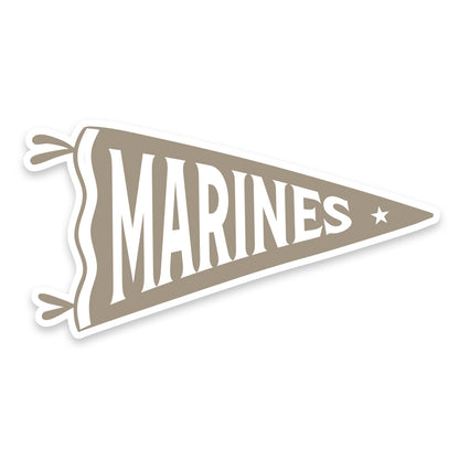 Marines Pennant Vinyl Sticker