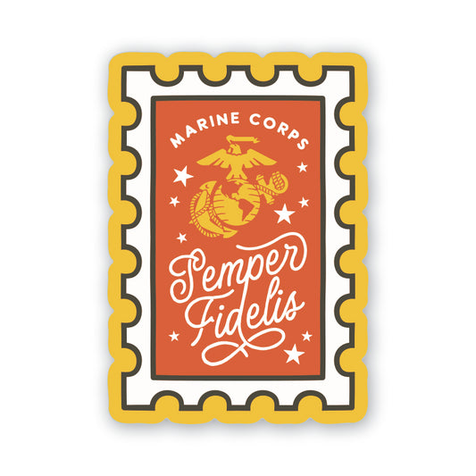 Semper Fidelis Marine Corps Stamp Sticker