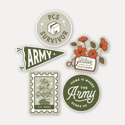 Military Spouse Pennant Vinyl Sticker