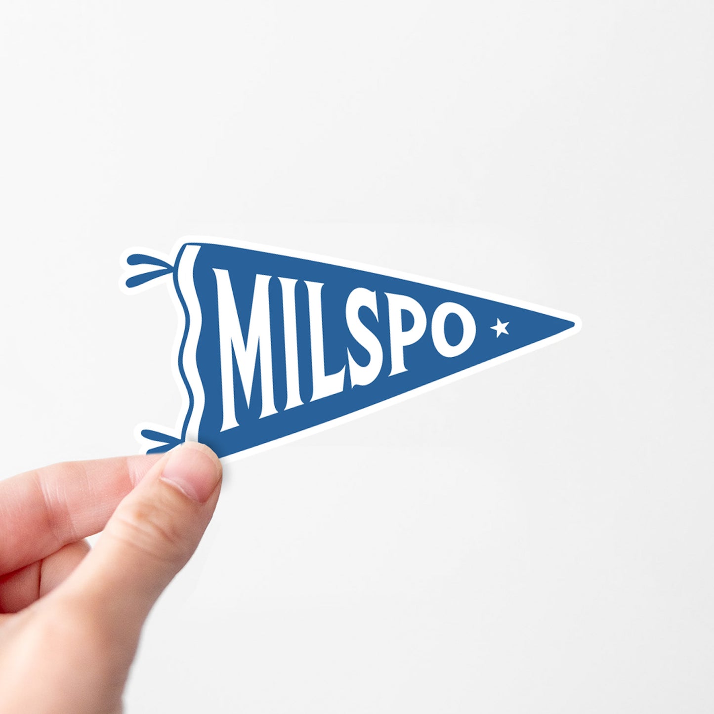 Military Spouse Pennant Vinyl Sticker