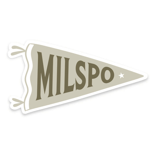 Military Spouse Pennant Vinyl Sticker