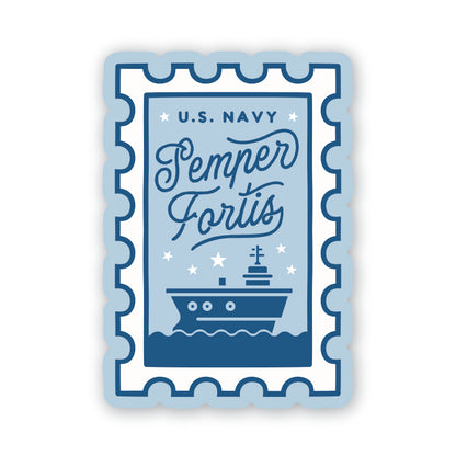 Semper Fortis Navy Stamp Sticker