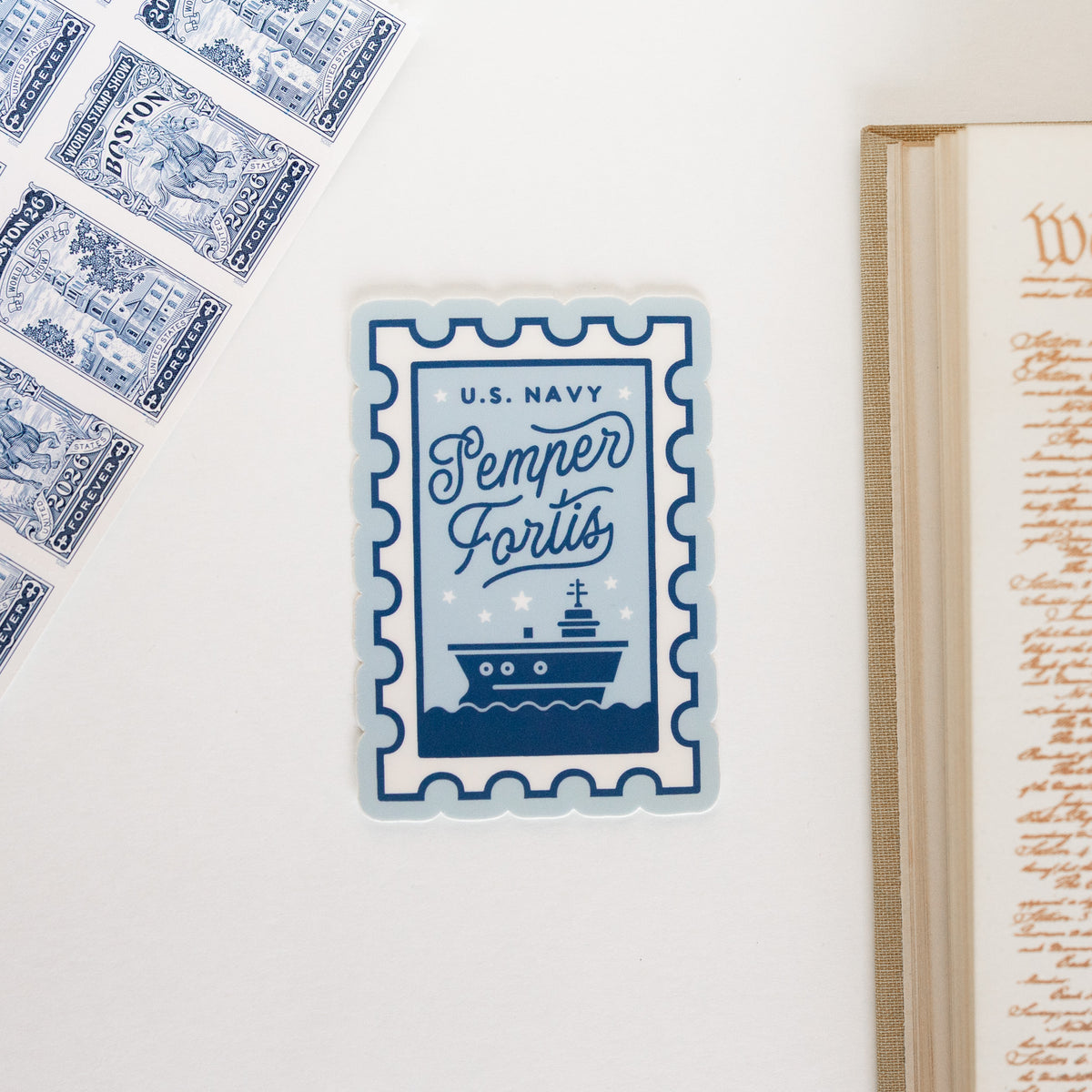 Navy Vinyl Sticker Pack