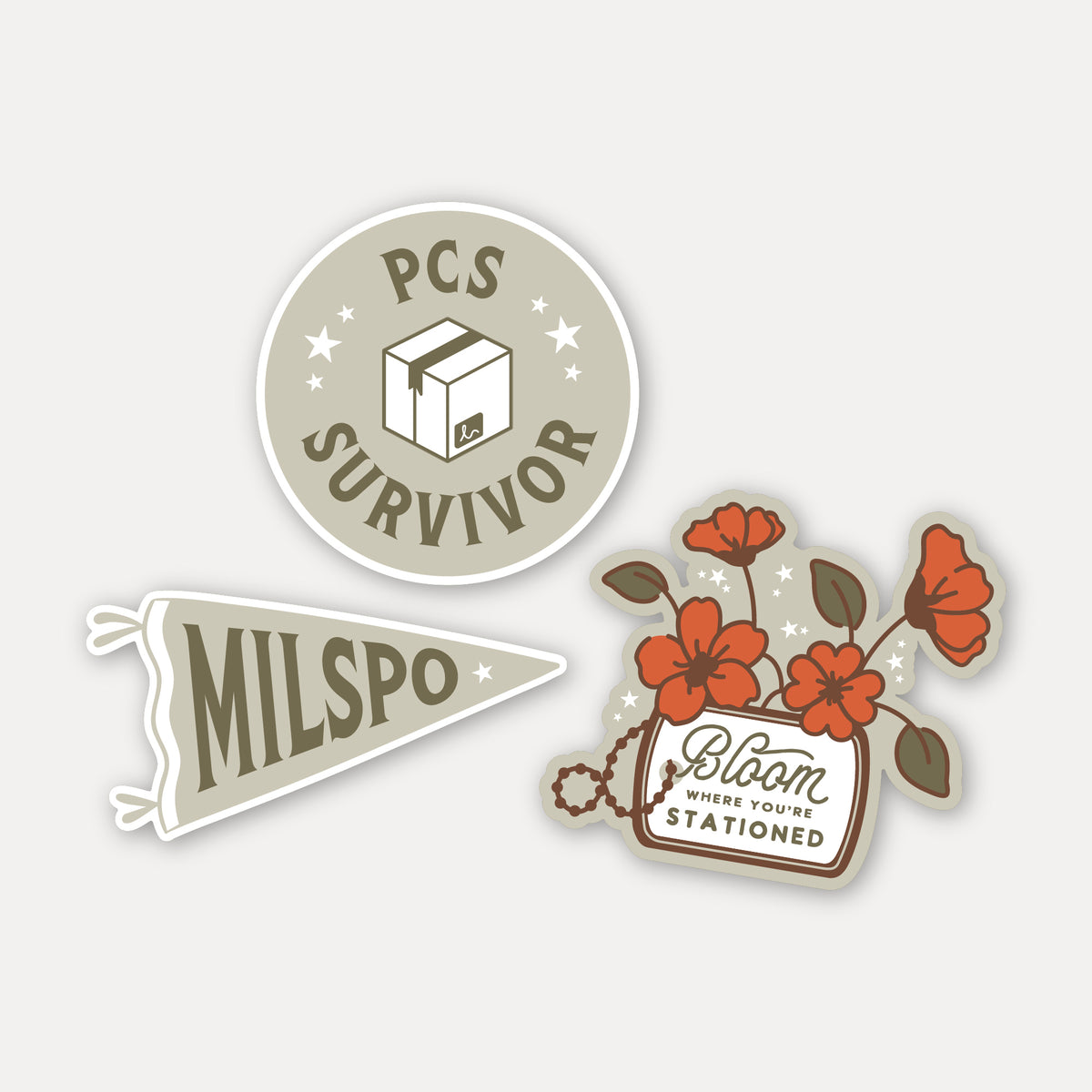 Milspo Vinyl Sticker Pack