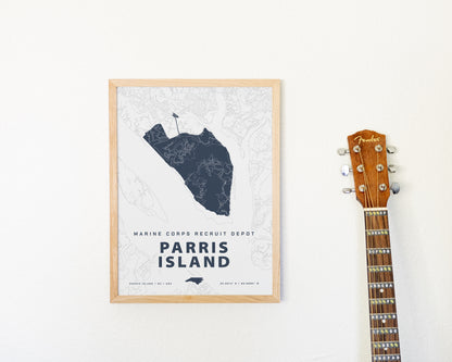 MCRD Parris Island Map Print