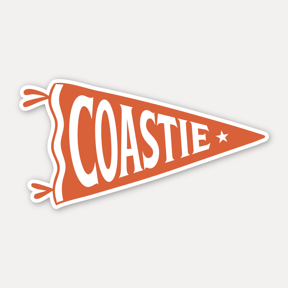 Coastie Pennant Vinyl Sticker