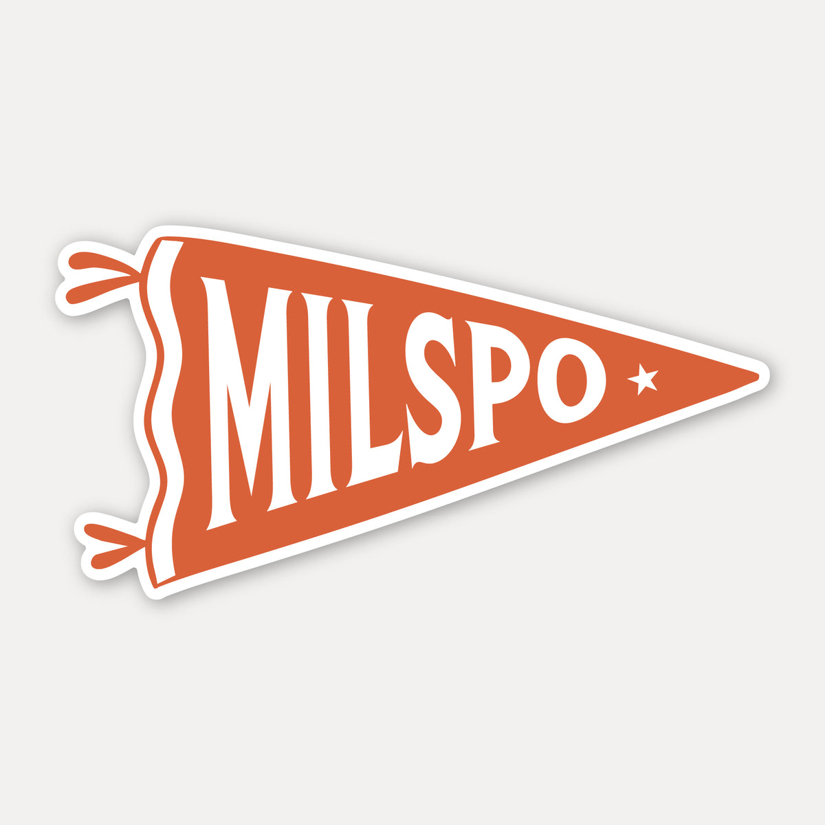 Military Spouse Pennant Vinyl Sticker