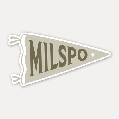 Military Spouse Pennant Vinyl Sticker