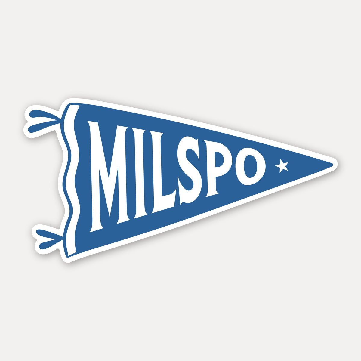 Military Spouse Pennant Vinyl Sticker