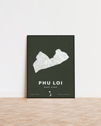 Phu Loi Base Camp Map Print