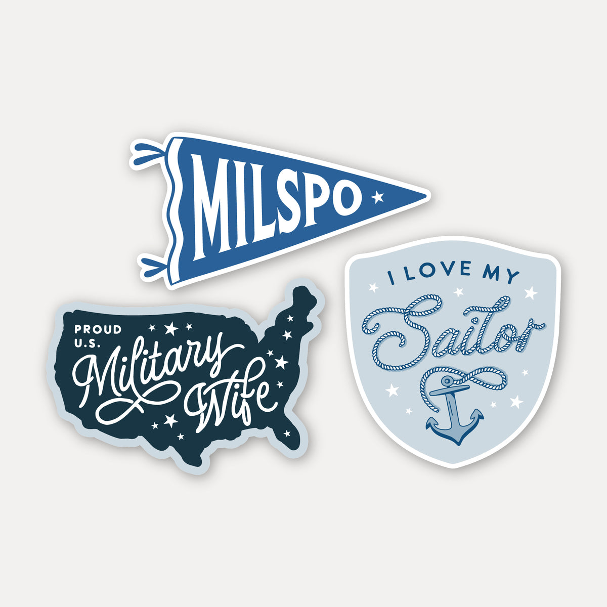 Navy Wife Vinyl Sticker Pack