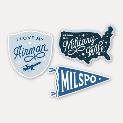 Air Force Wife Vinyl Sticker Pack