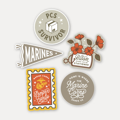 Marine Corps Vinyl Sticker Pack