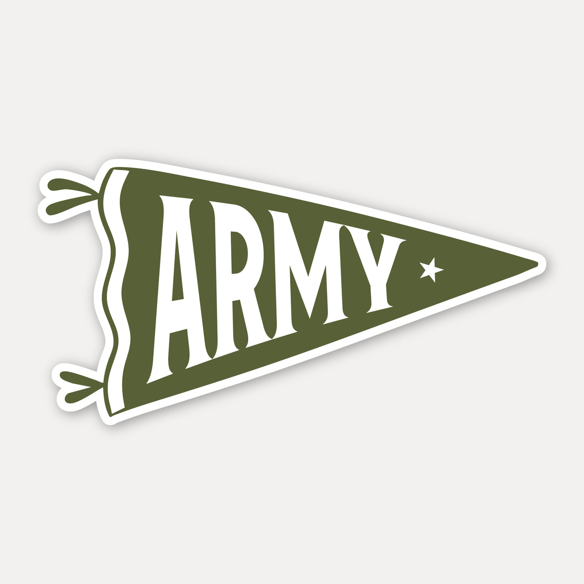 Army Pennant Vinyl Sticker