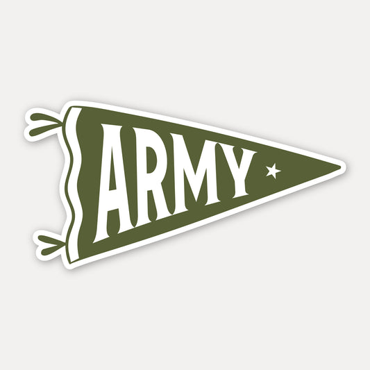 Army Pennant Vinyl Sticker
