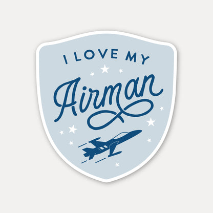 I Love My Airman Sticker