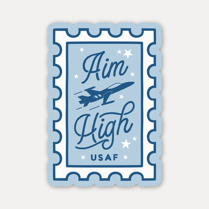 Aim High Air Force Stamp Sticker