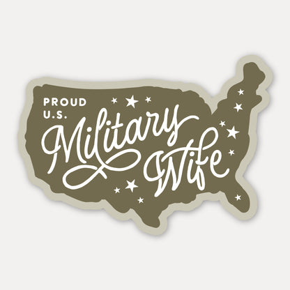 Military Wife Sticker