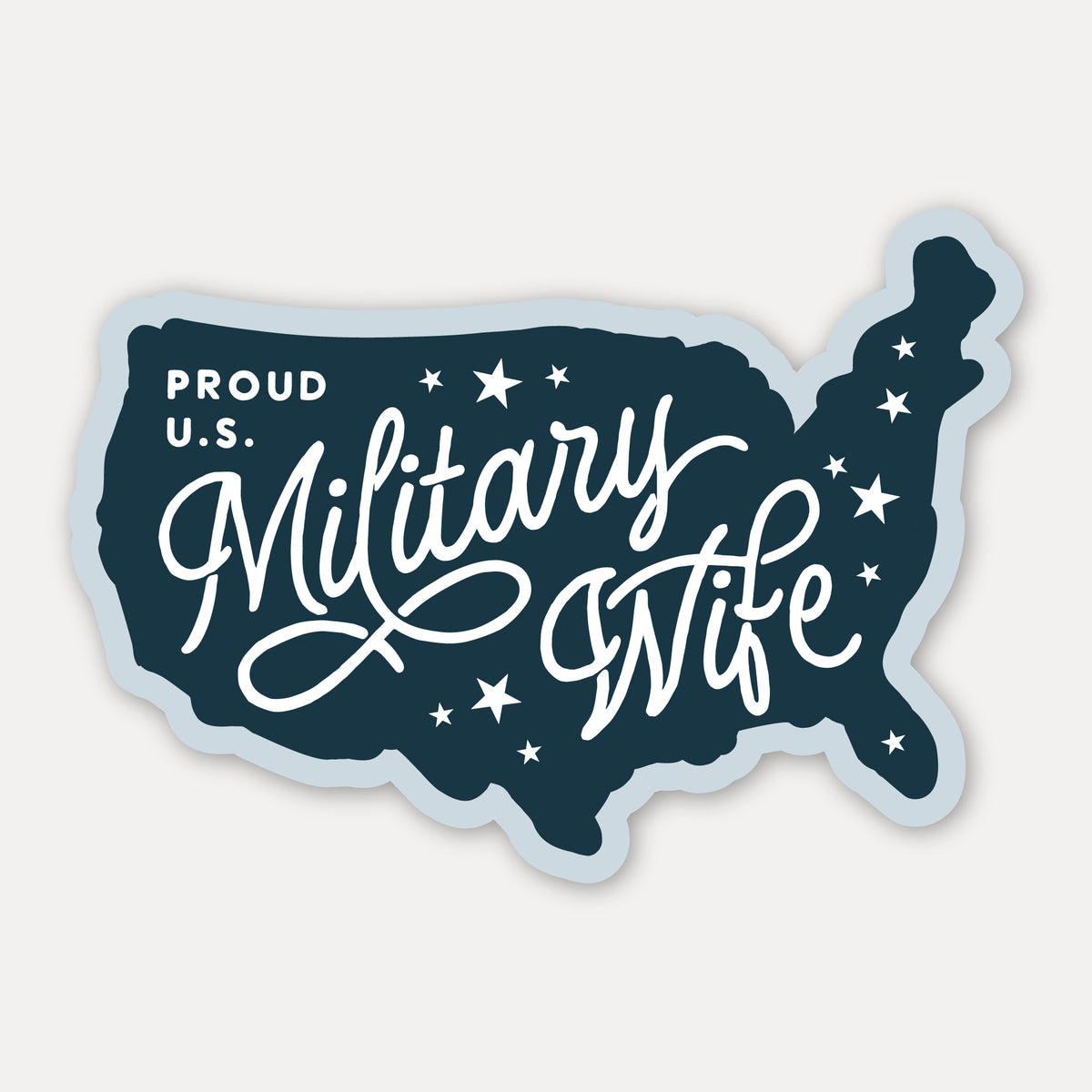 Military Wife Sticker