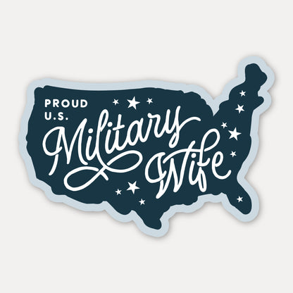 Military Wife Sticker