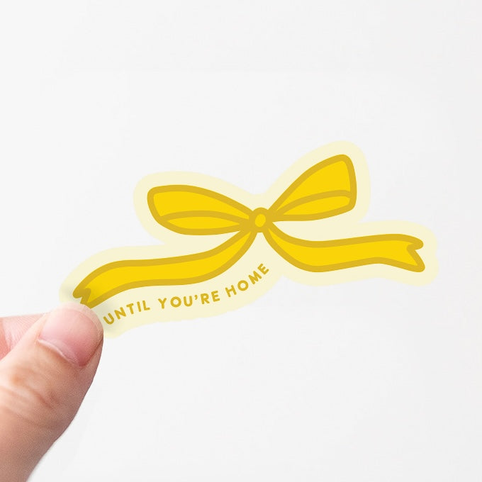 Deployment Sticker - Until You're Home Yellow Ribbon