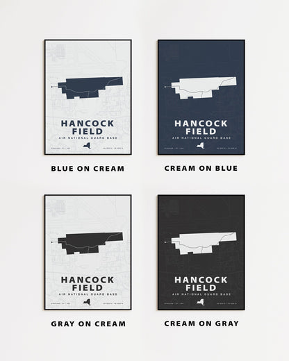 Hancock Field Air National Guard Base Map Print