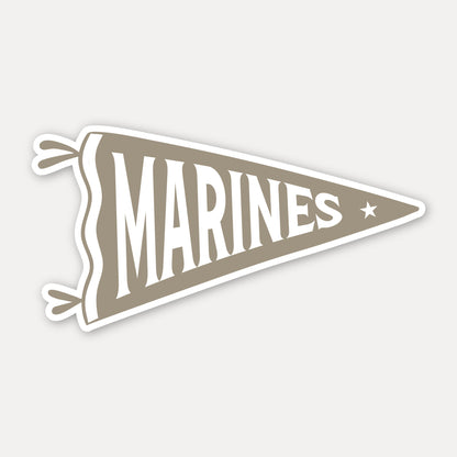 Marines Pennant Vinyl Sticker