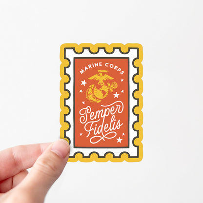 Semper Fidelis Marine Corps Stamp Sticker