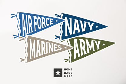 Air Force Pennant Vinyl Sticker