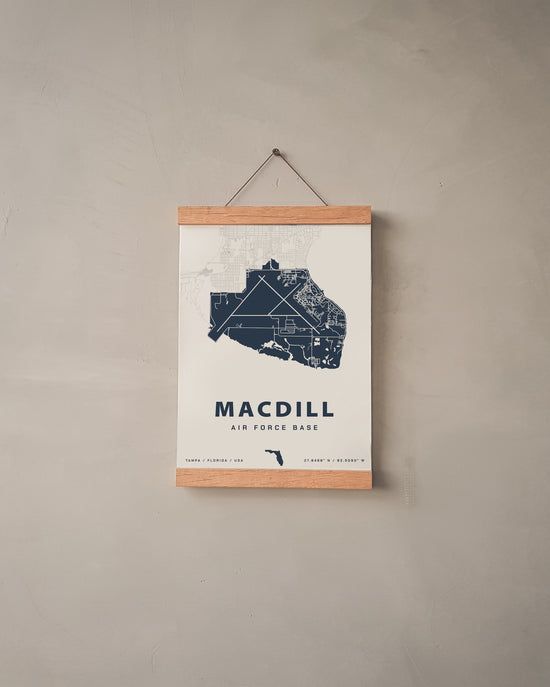 MacDill Air Force Base Map Print Home Base Maps