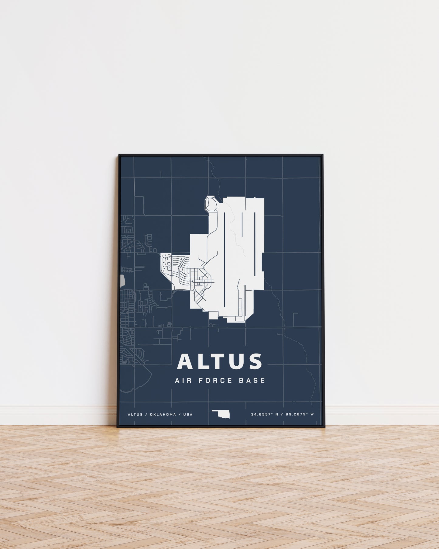 Altus Air Force Base Map Print